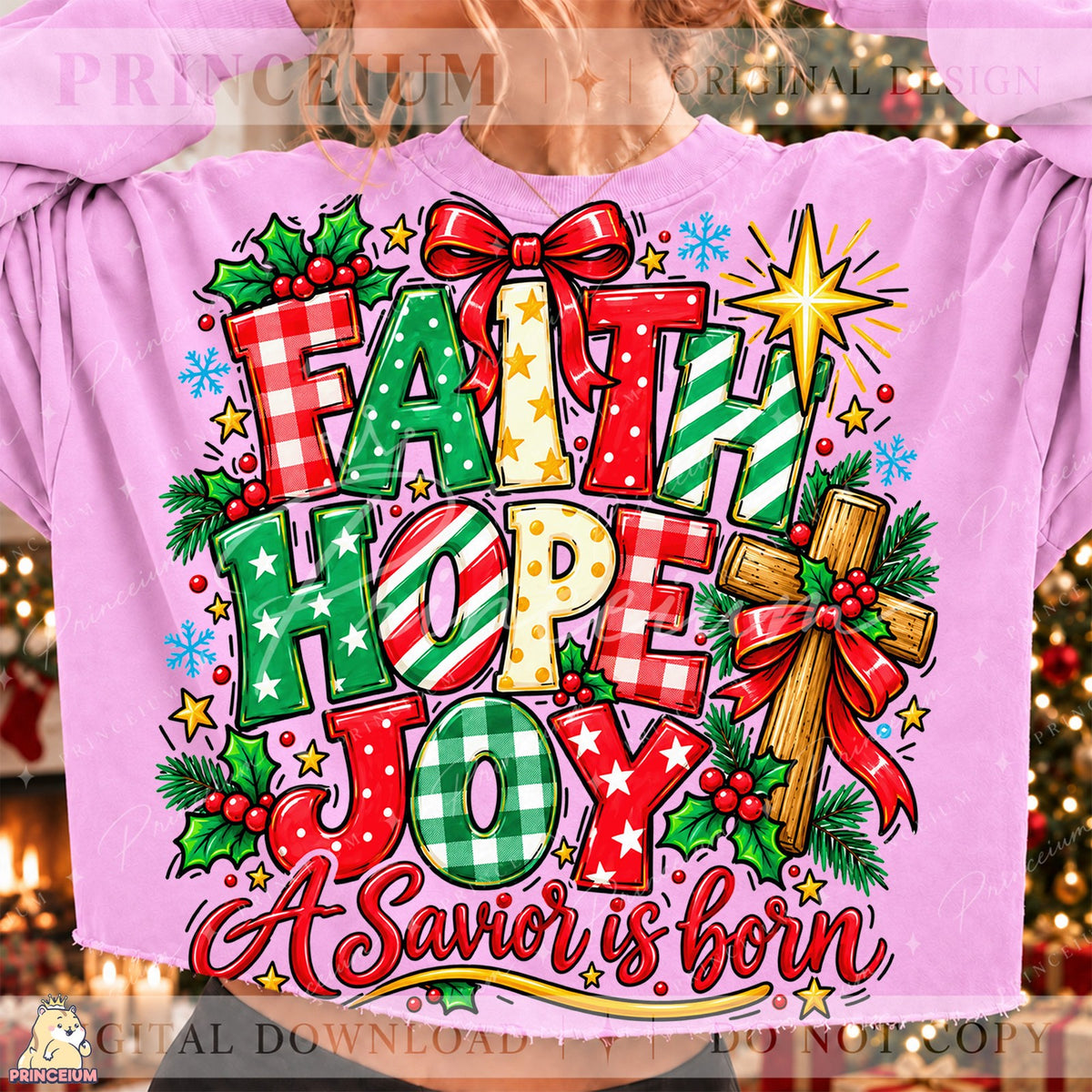 Faith Hope Joy A Savior Is Born Front and Back