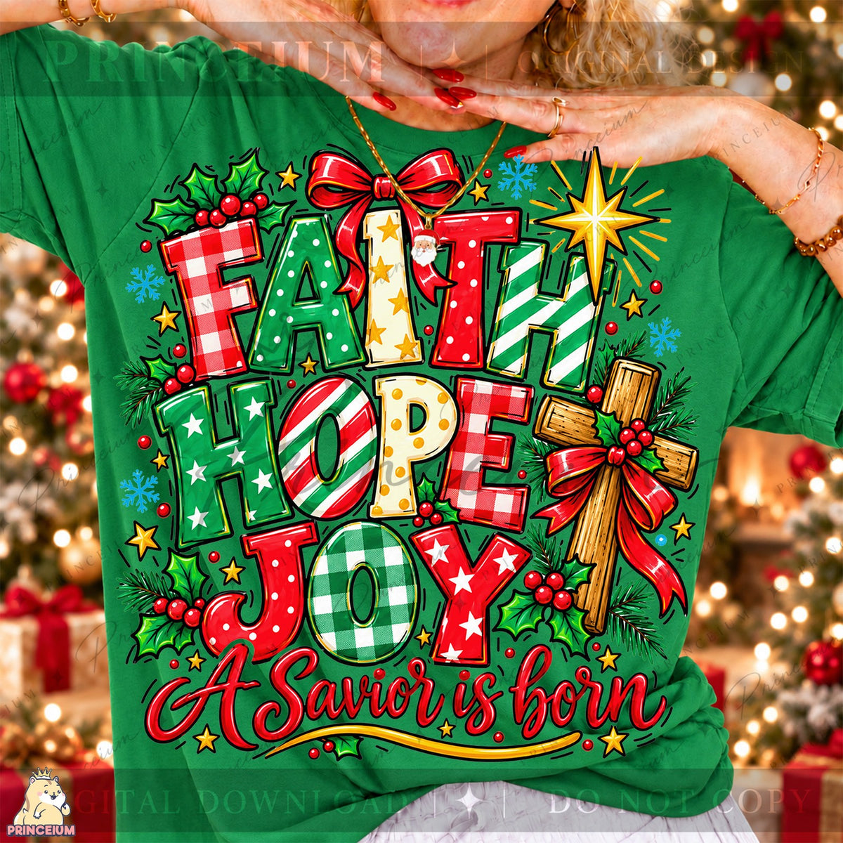 Faith Hope Joy A Savior Is Born Front and Back