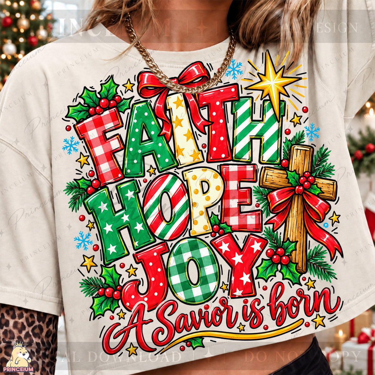 Faith Hope Joy A Savior Is Born Front and Back