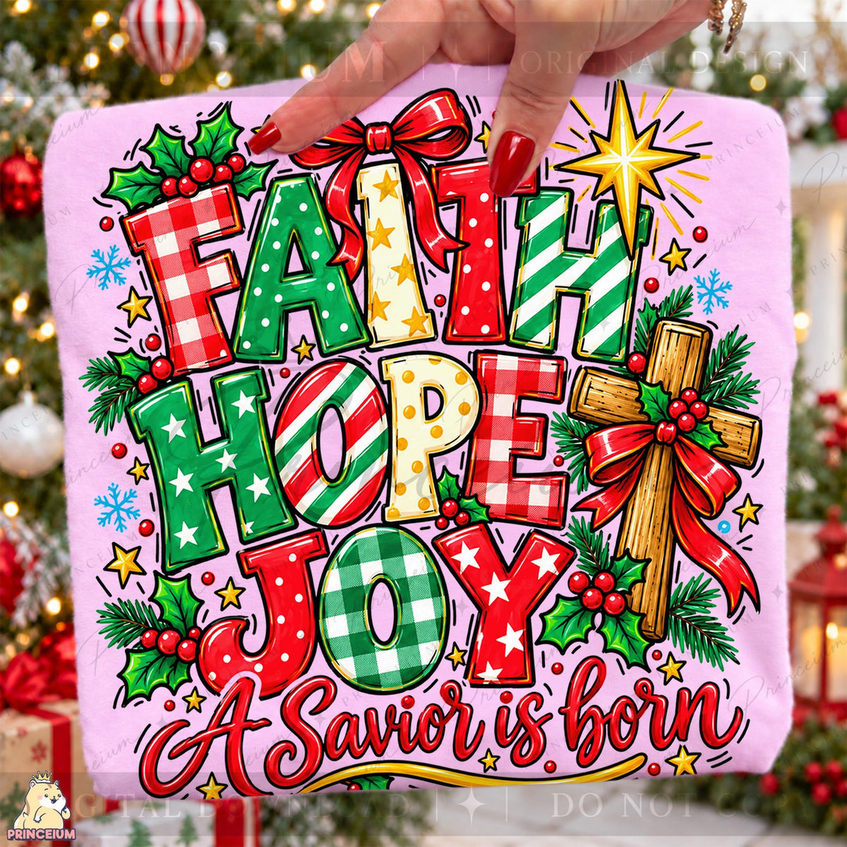 Faith Hope Joy A Savior Is Born Front and Back