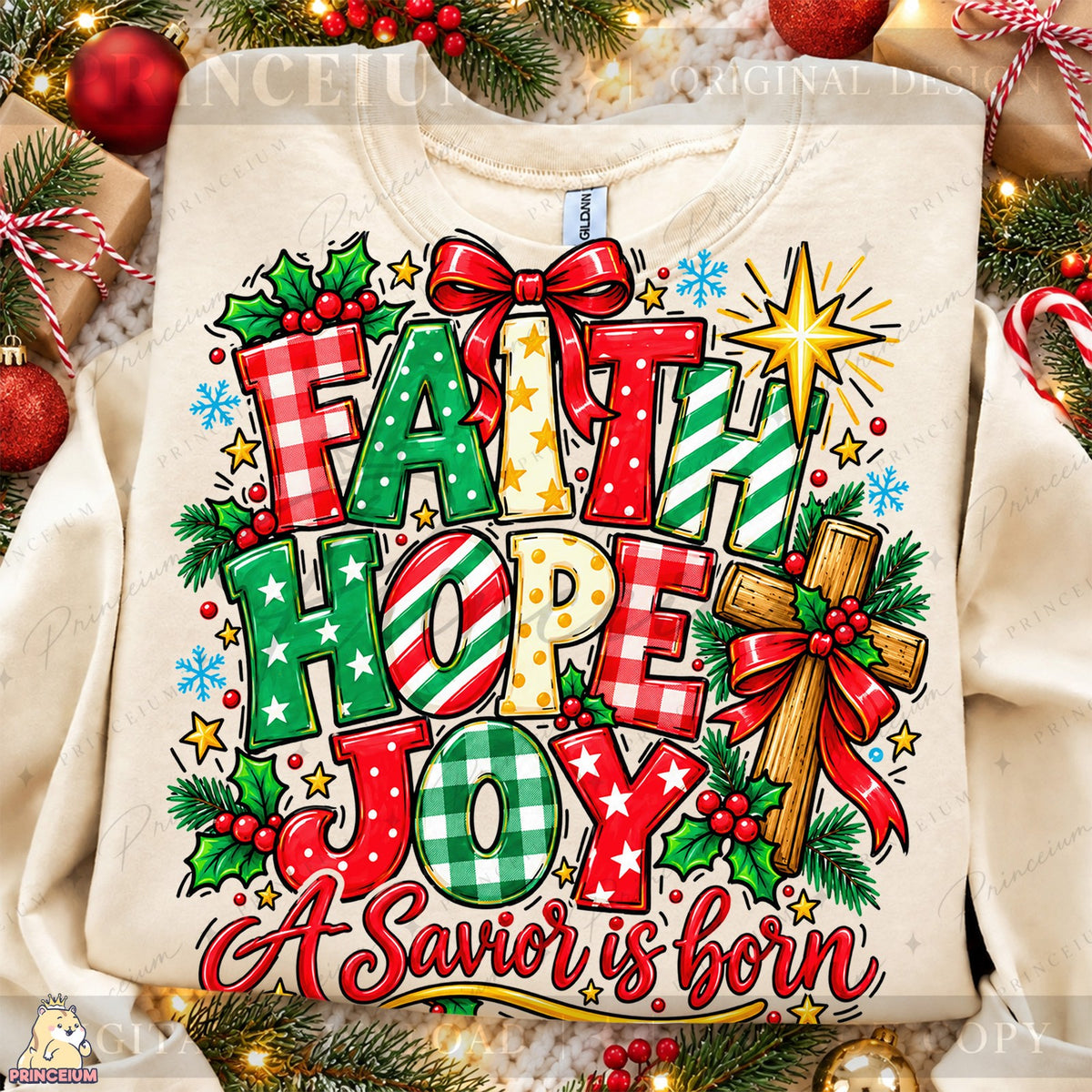 Faith Hope Joy A Savior Is Born Front and Back