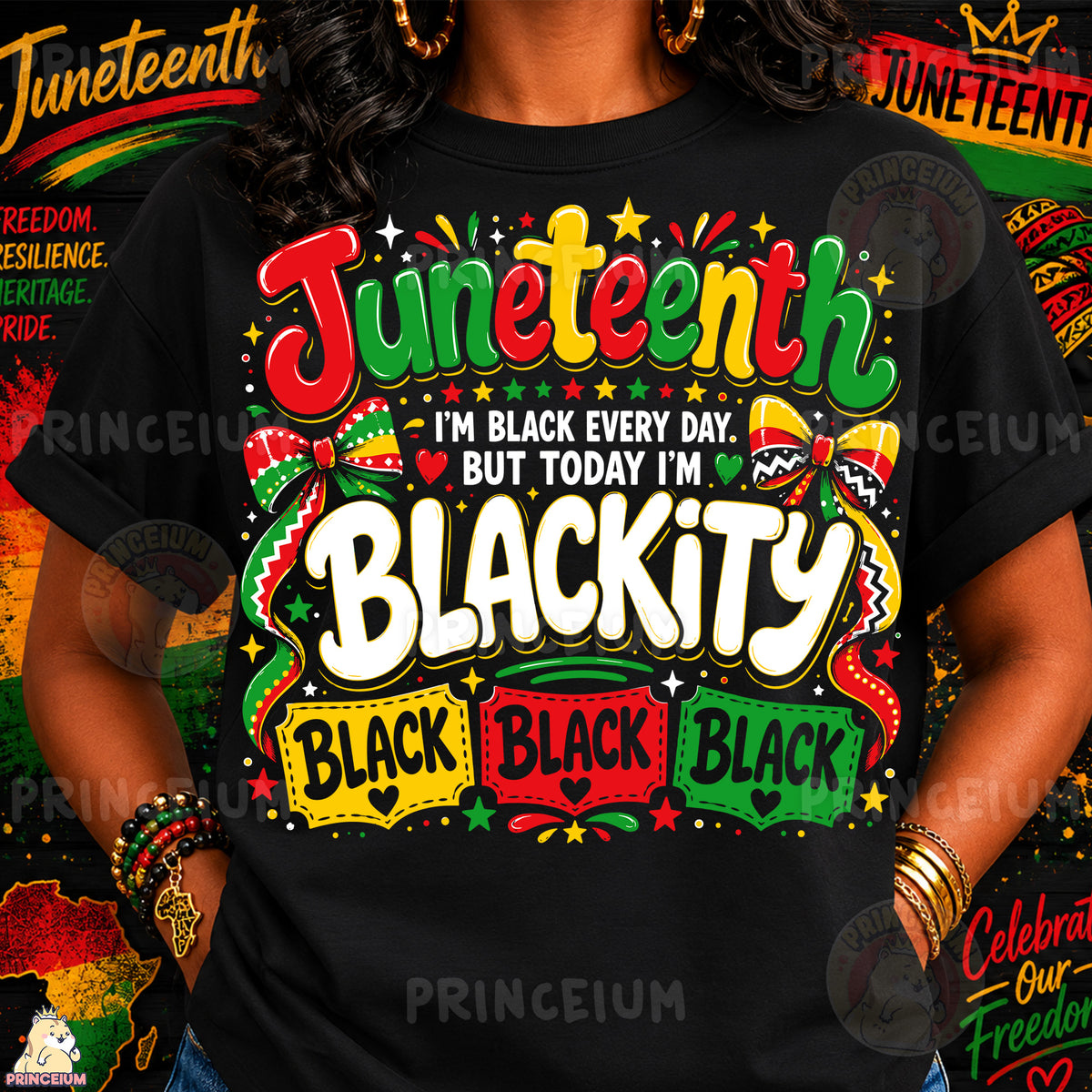 Juneteenth I'm Blackity Sublimation Design PNG Black Every Day Freedom Day Digital Download