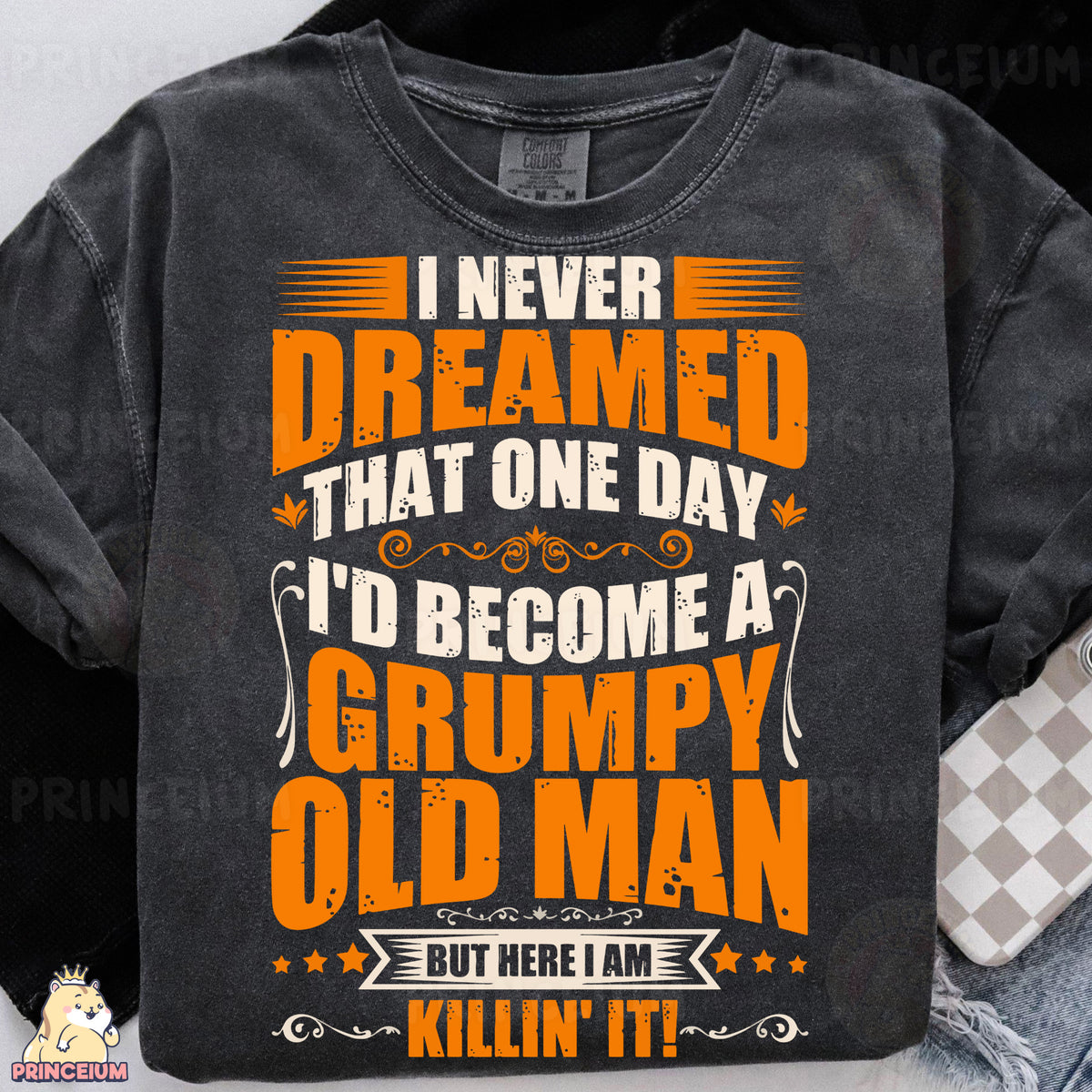 a t - shirt that says i never dream that one day i'd become