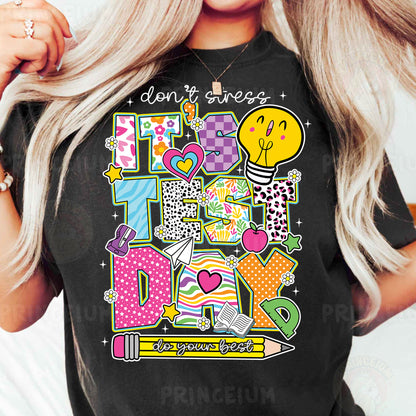 a woman wearing a black tshirt with the words don't forget it