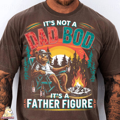 a man wearing a t - shirt that says it's not a dad bo