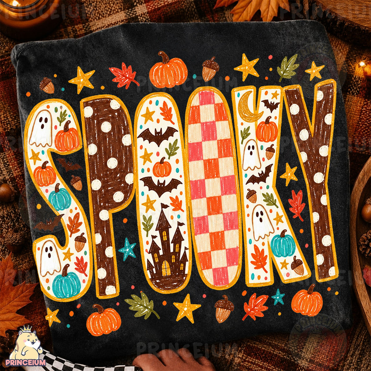 Spooky Halloween Doodle Letters