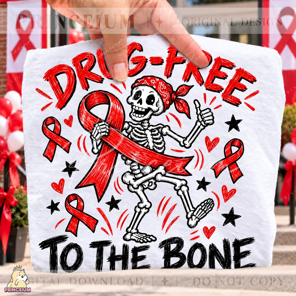 Drug-Free to the Bone Skeleton