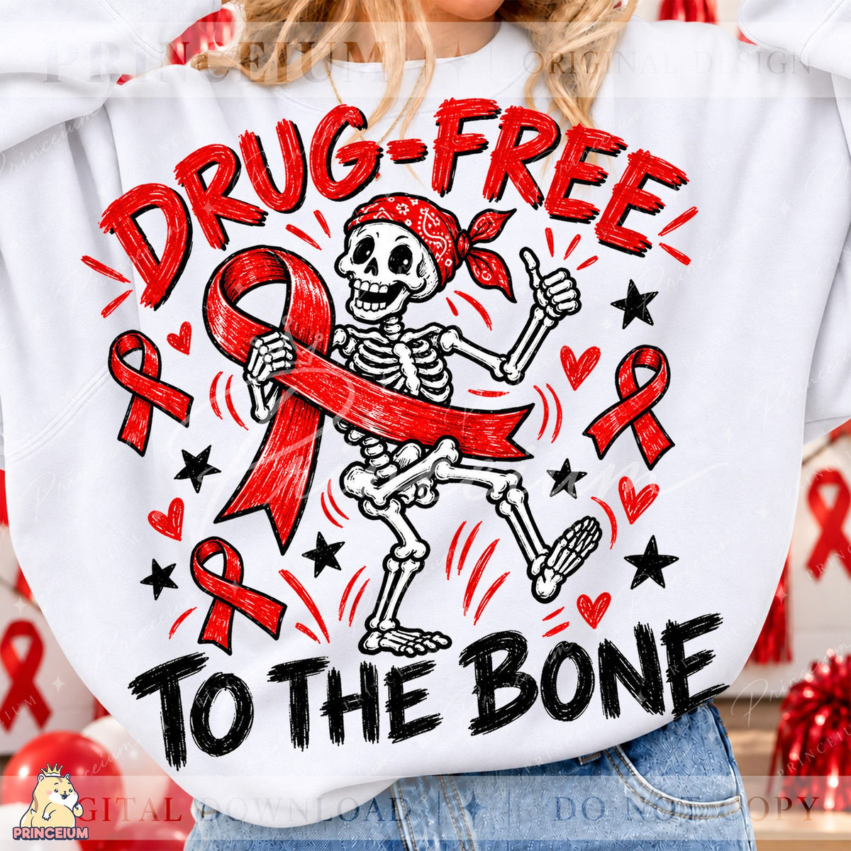 Drug-Free to the Bone Skeleton