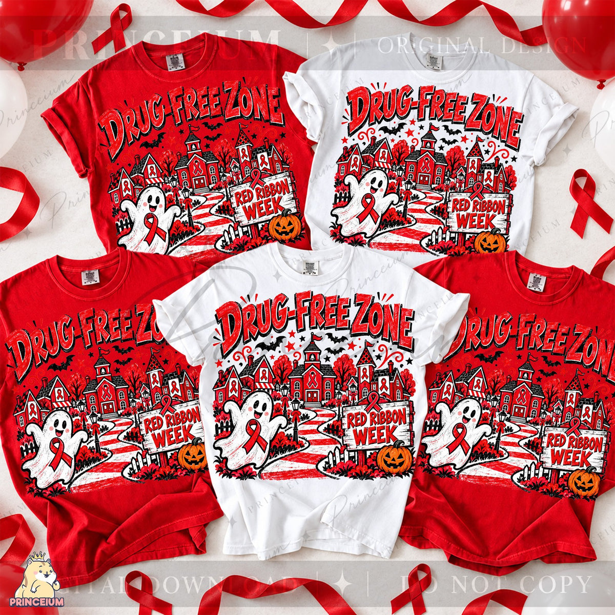 Drug-Free Zone Spooky Red Ribbon Week