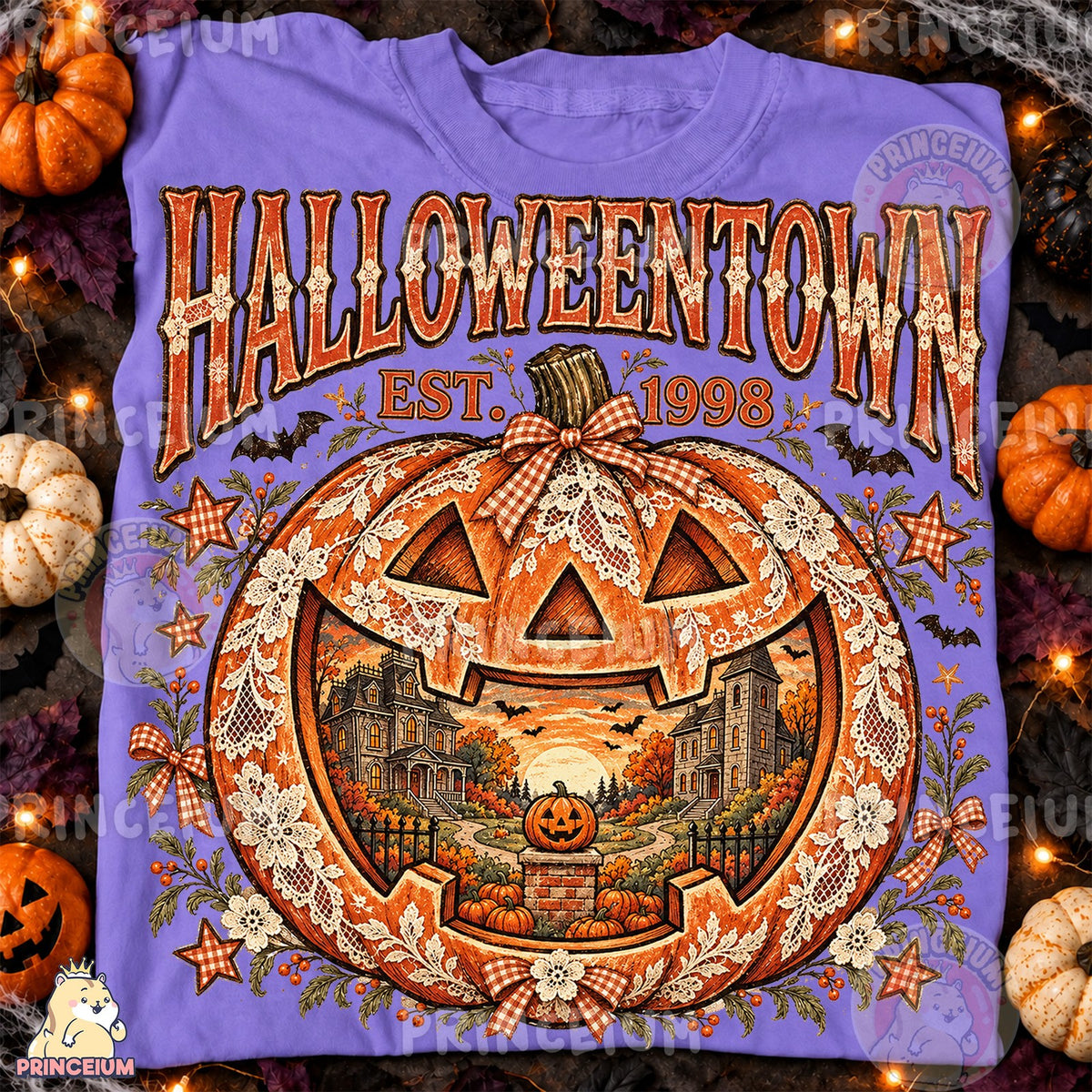 Halloweentown Lace Pumpkin