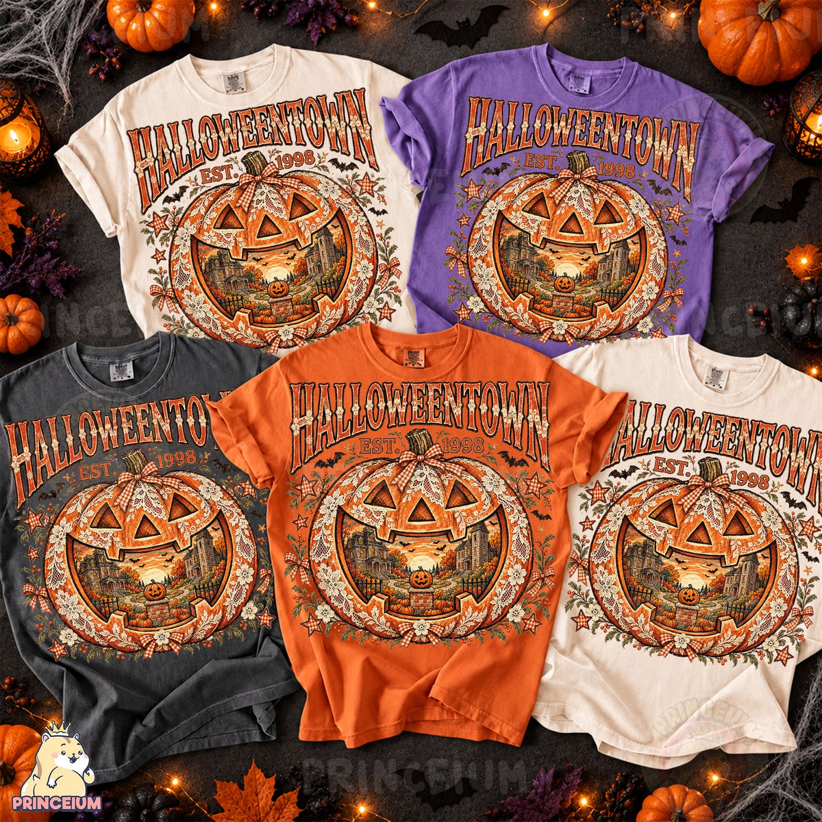 Halloweentown Lace Pumpkin