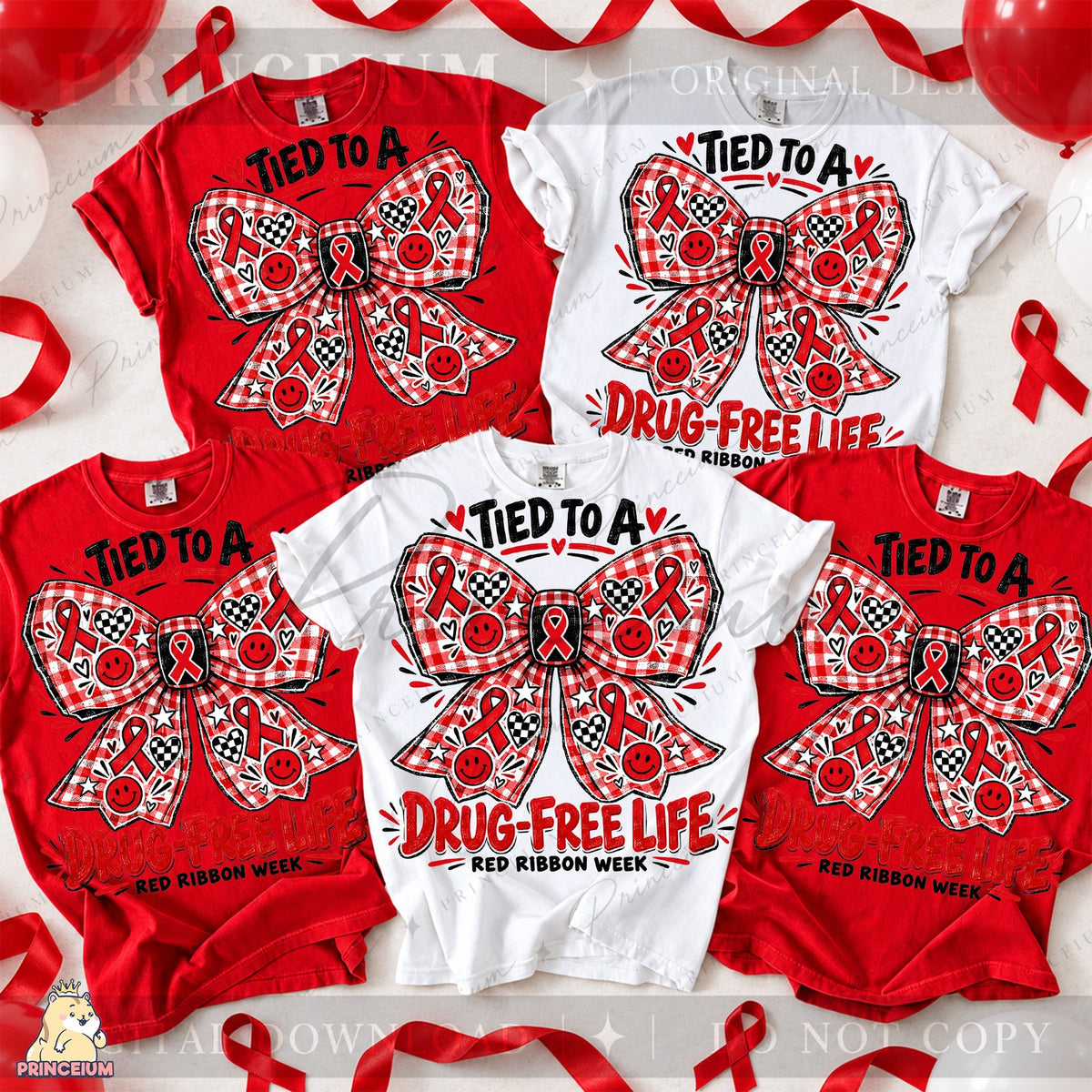 Tied To A Drug-Free Life Bow