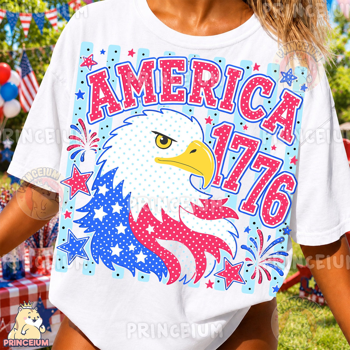 America 1776 Patriotic Eagle