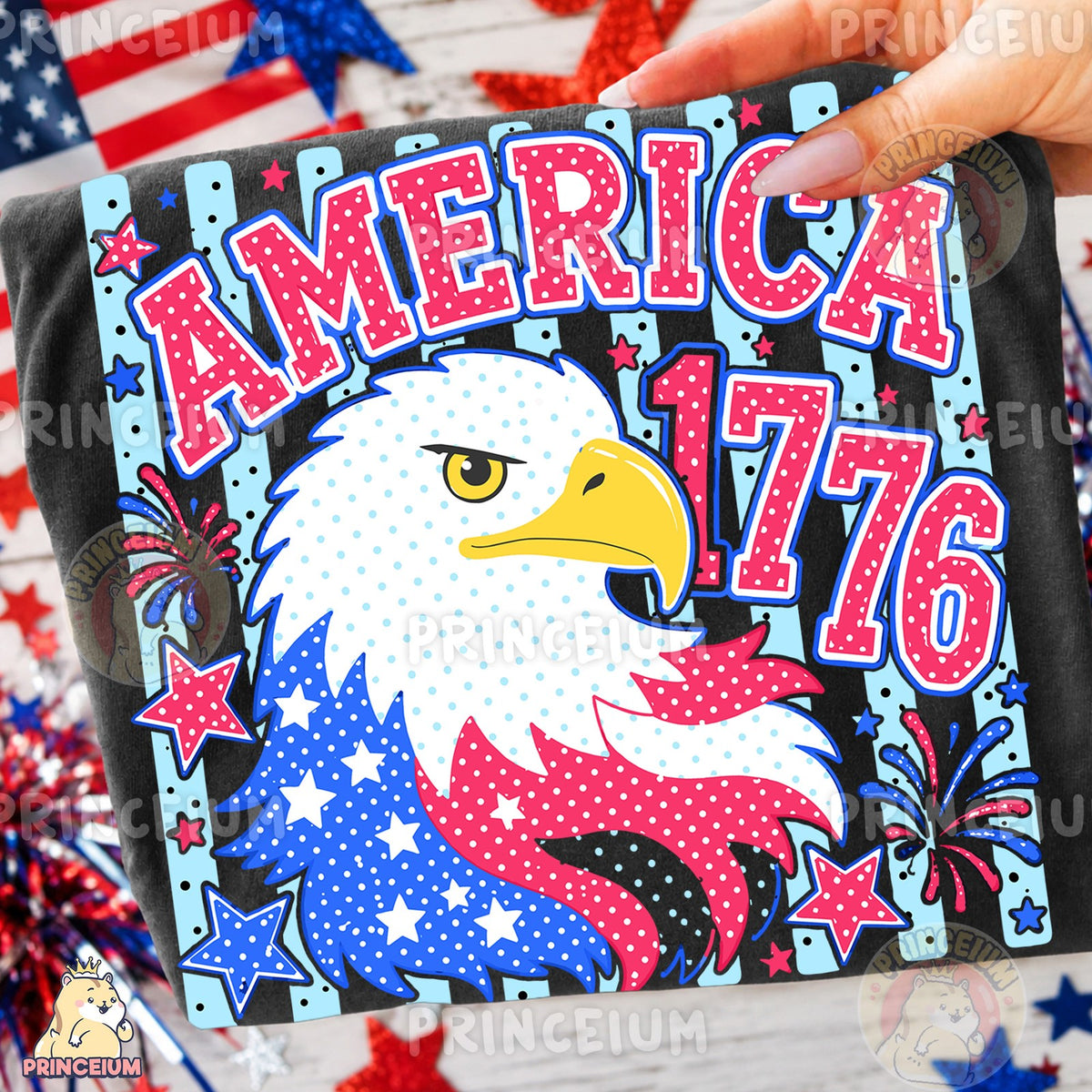 America 1776 Patriotic Eagle