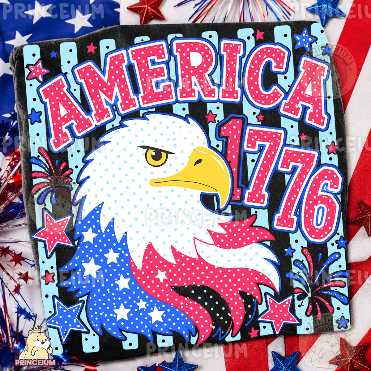 America 1776 Patriotic Eagle