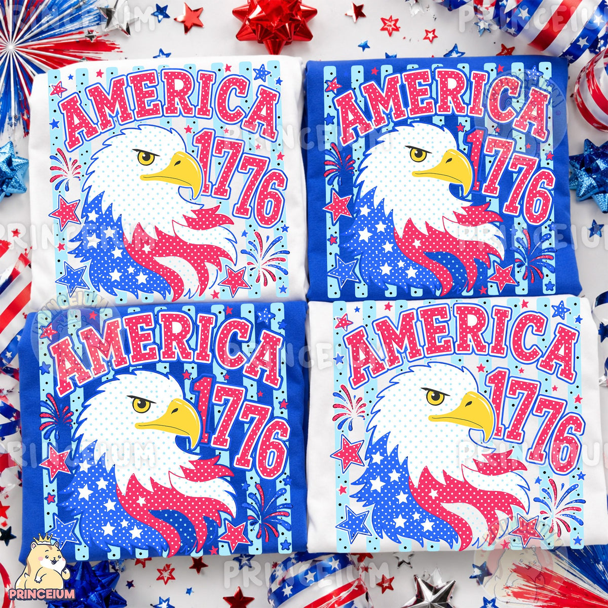 America 1776 Patriotic Eagle