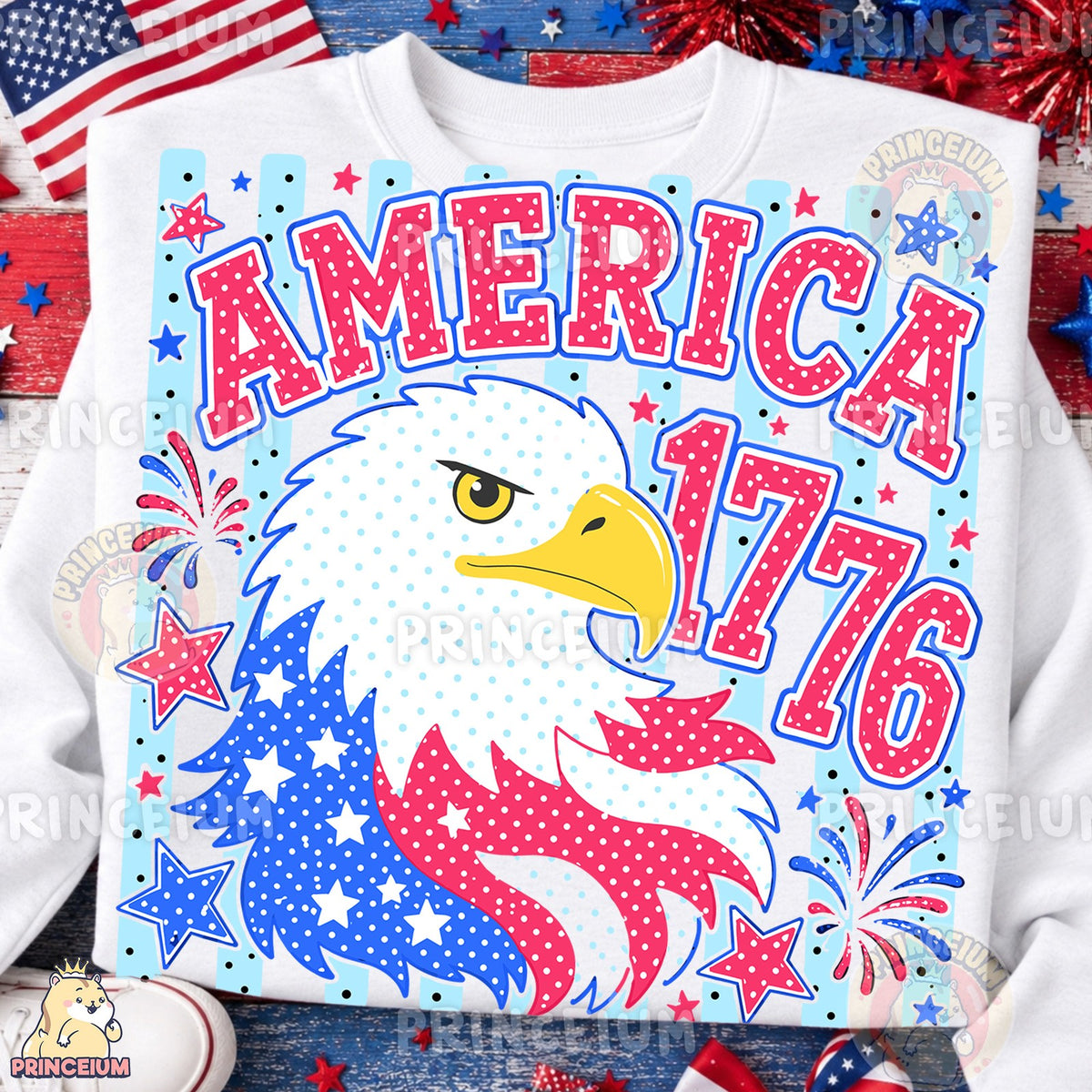 America 1776 Patriotic Eagle
