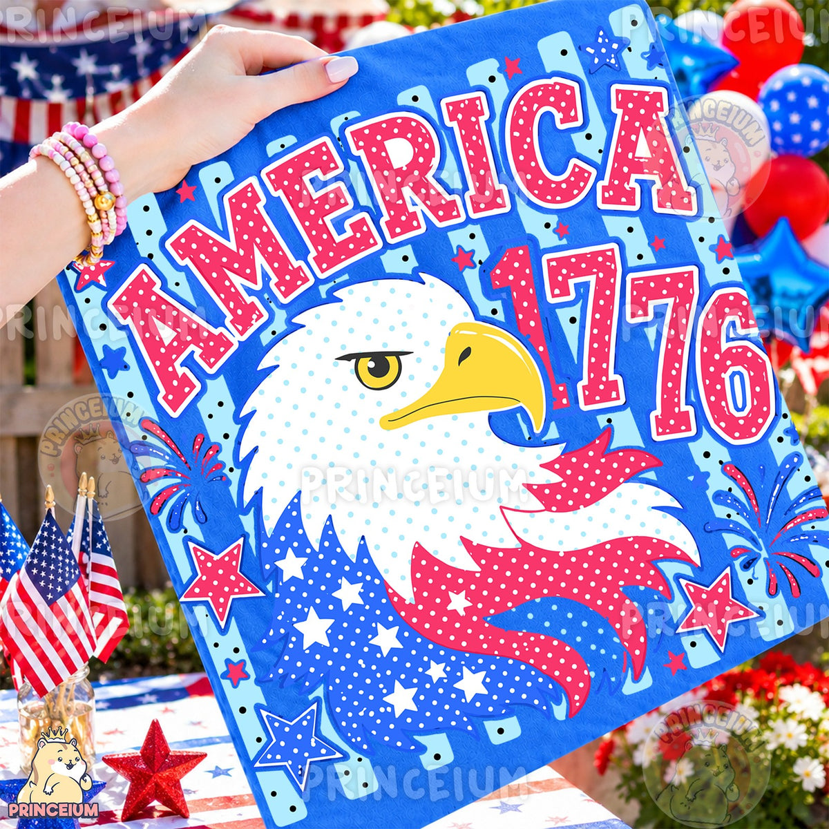 America 1776 Patriotic Eagle