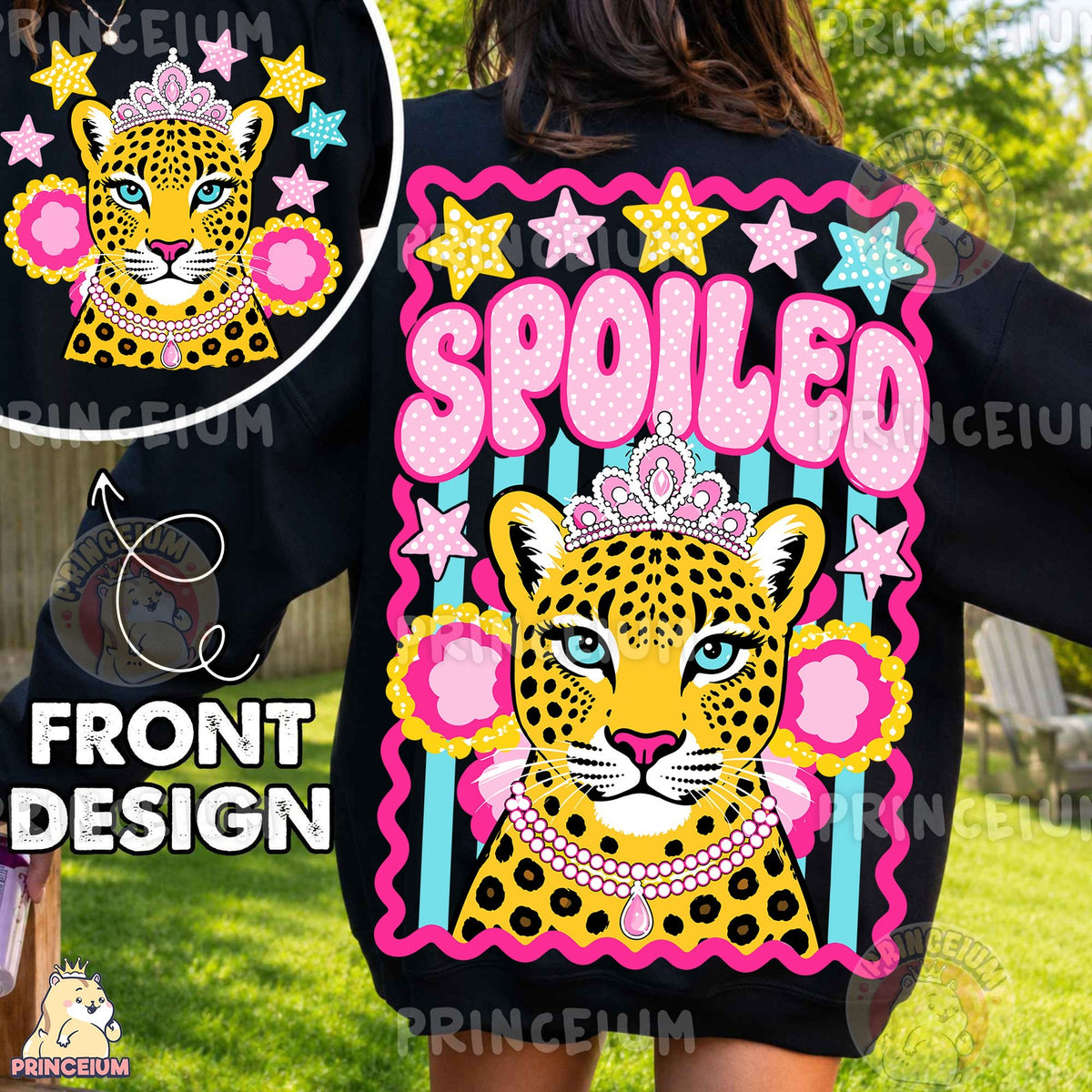 Spoiled Leopard Princess Front and Back