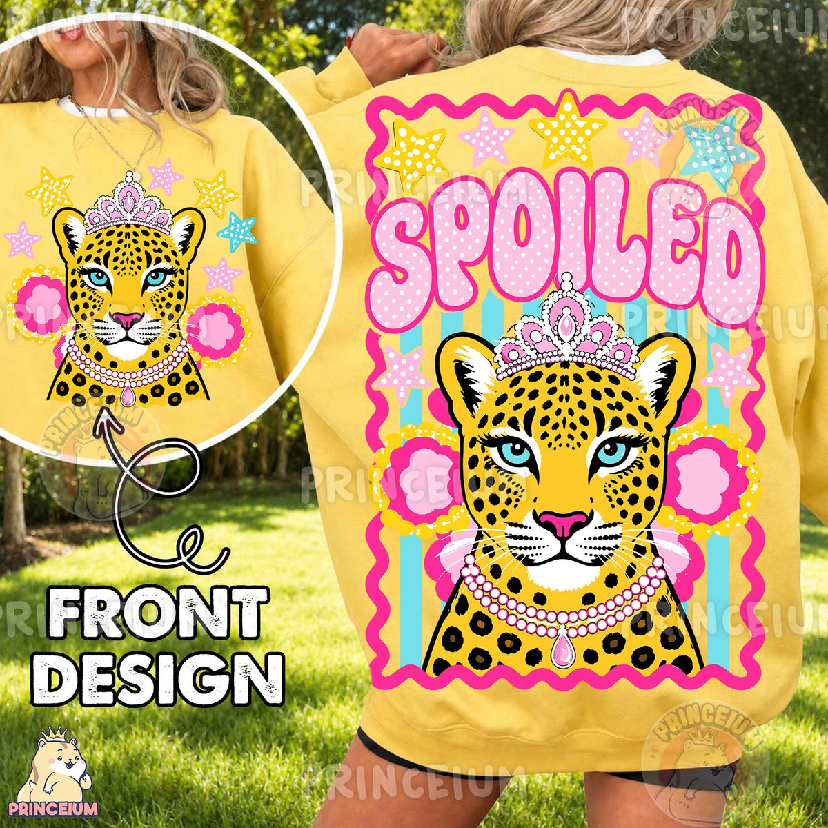 Spoiled Leopard Princess Front and Back