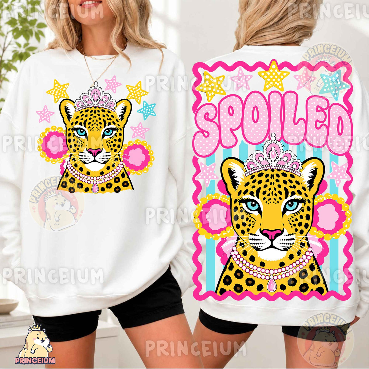 Spoiled Leopard Princess Front and Back