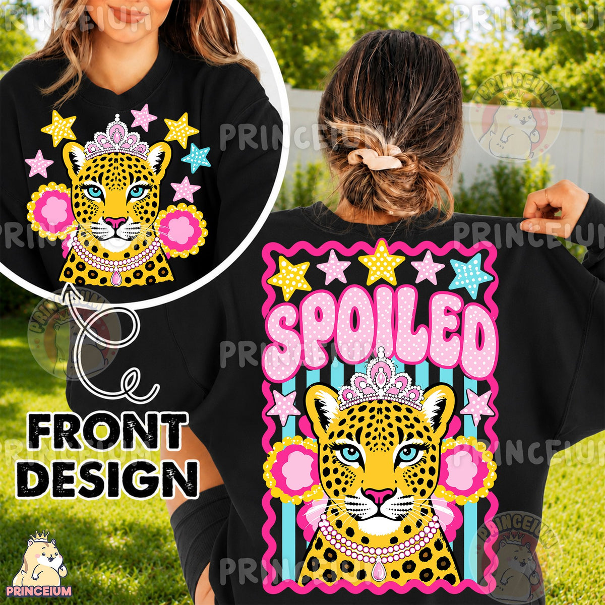 Spoiled Leopard Princess Front and Back