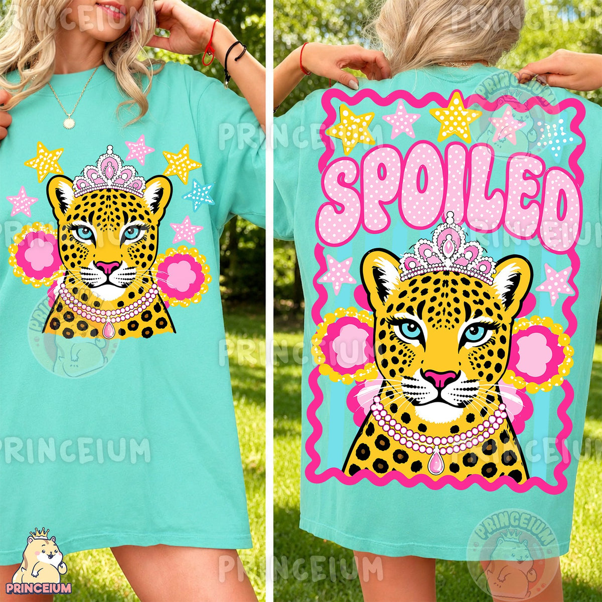 Spoiled Leopard Princess Front and Back