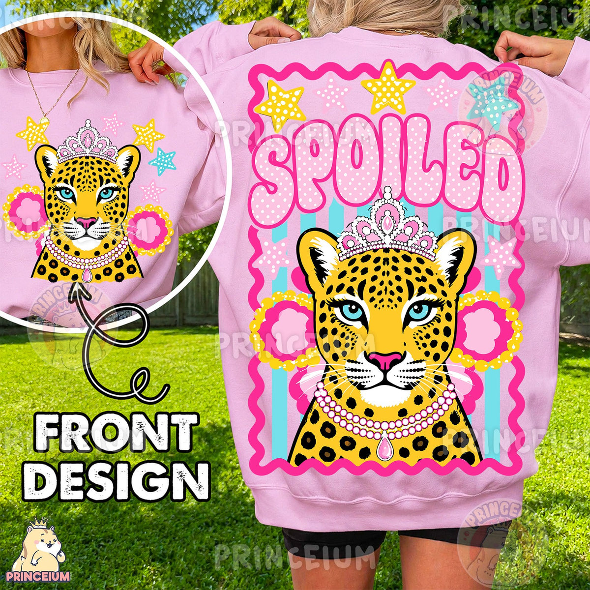 Spoiled Leopard Princess Front and Back