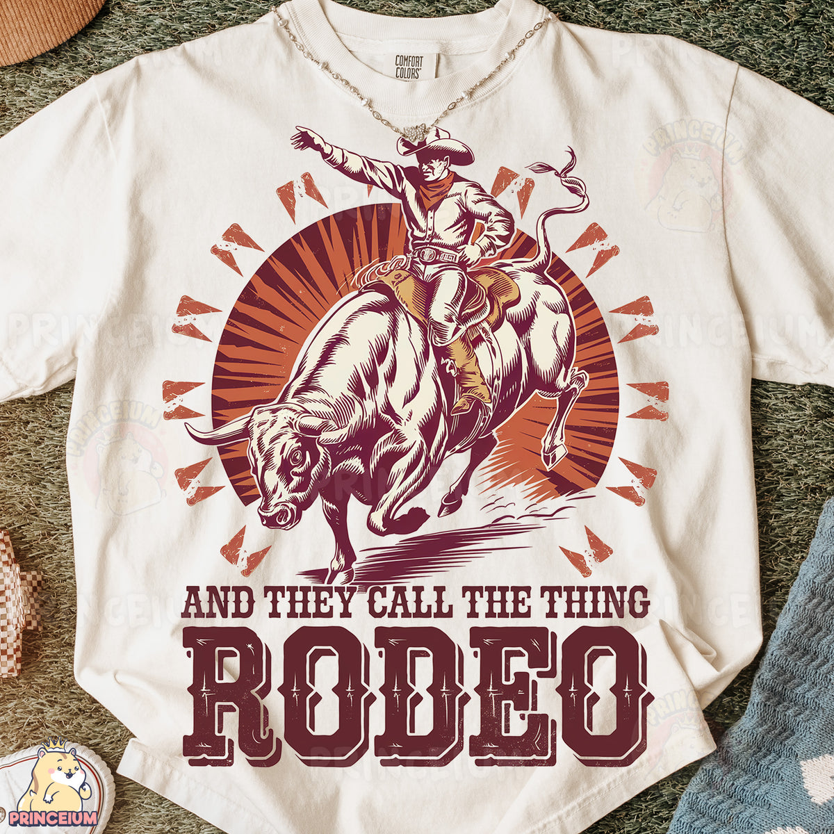 a t - shirt that says rodeo and they call the thing rodeo