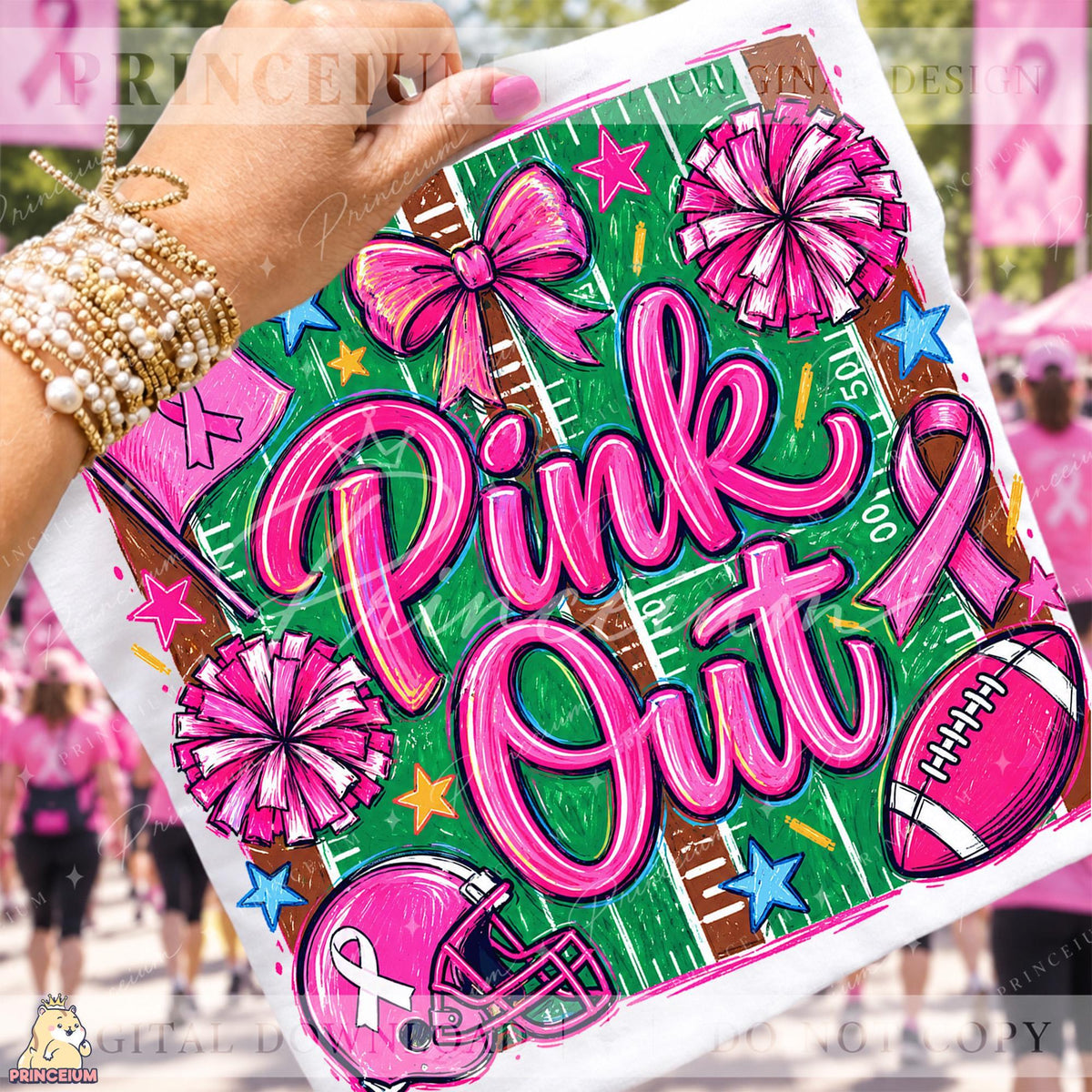 30+ Breast Cancer Awareness PNG Mega Bundle Pink Ribbon Ghost Bow & Football Designs