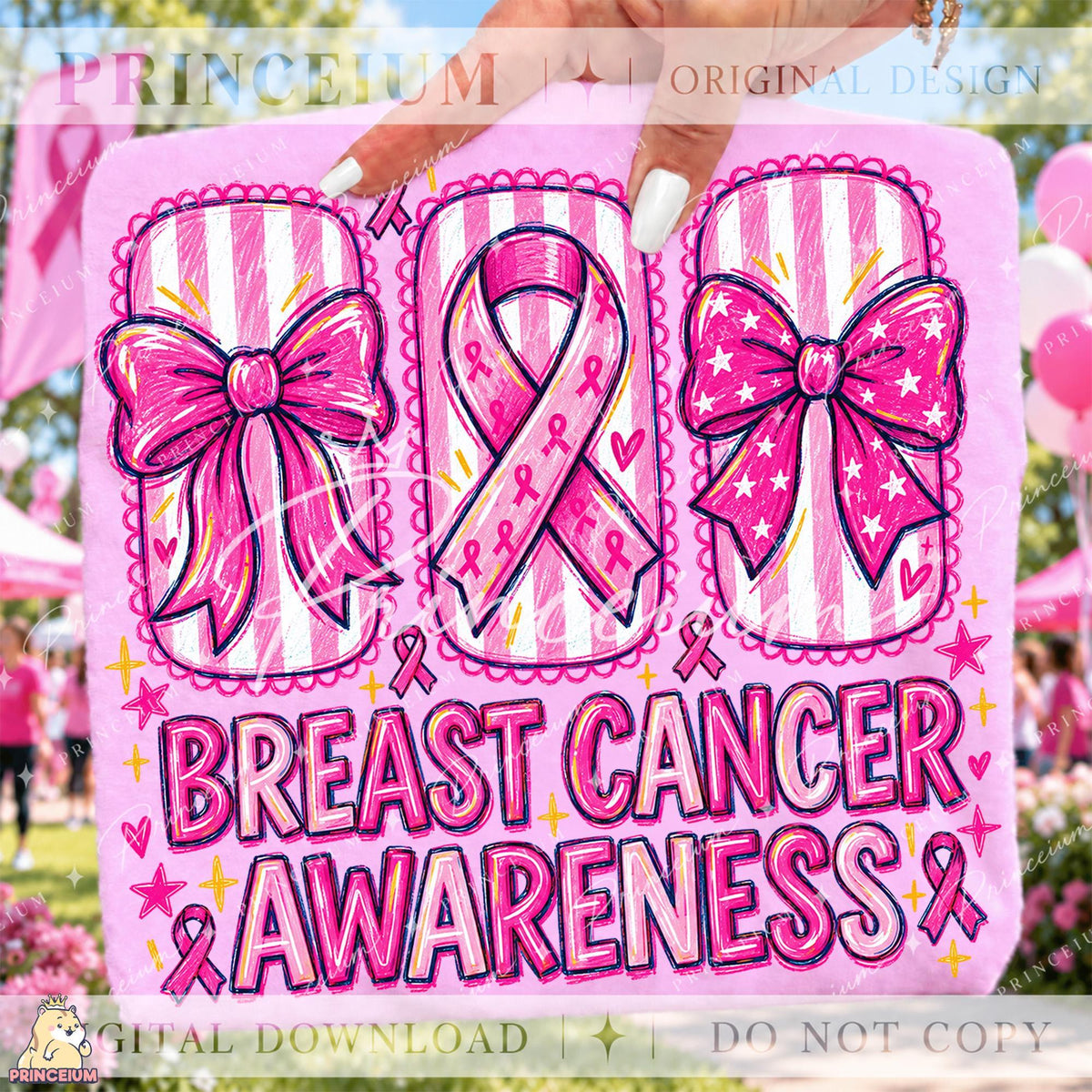 30+ Breast Cancer Awareness PNG Mega Bundle Pink Ribbon Ghost Bow & Football Designs