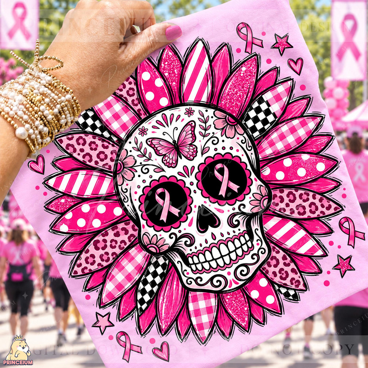 30+ Breast Cancer Awareness PNG Mega Bundle Pink Ribbon Ghost Bow & Football Designs