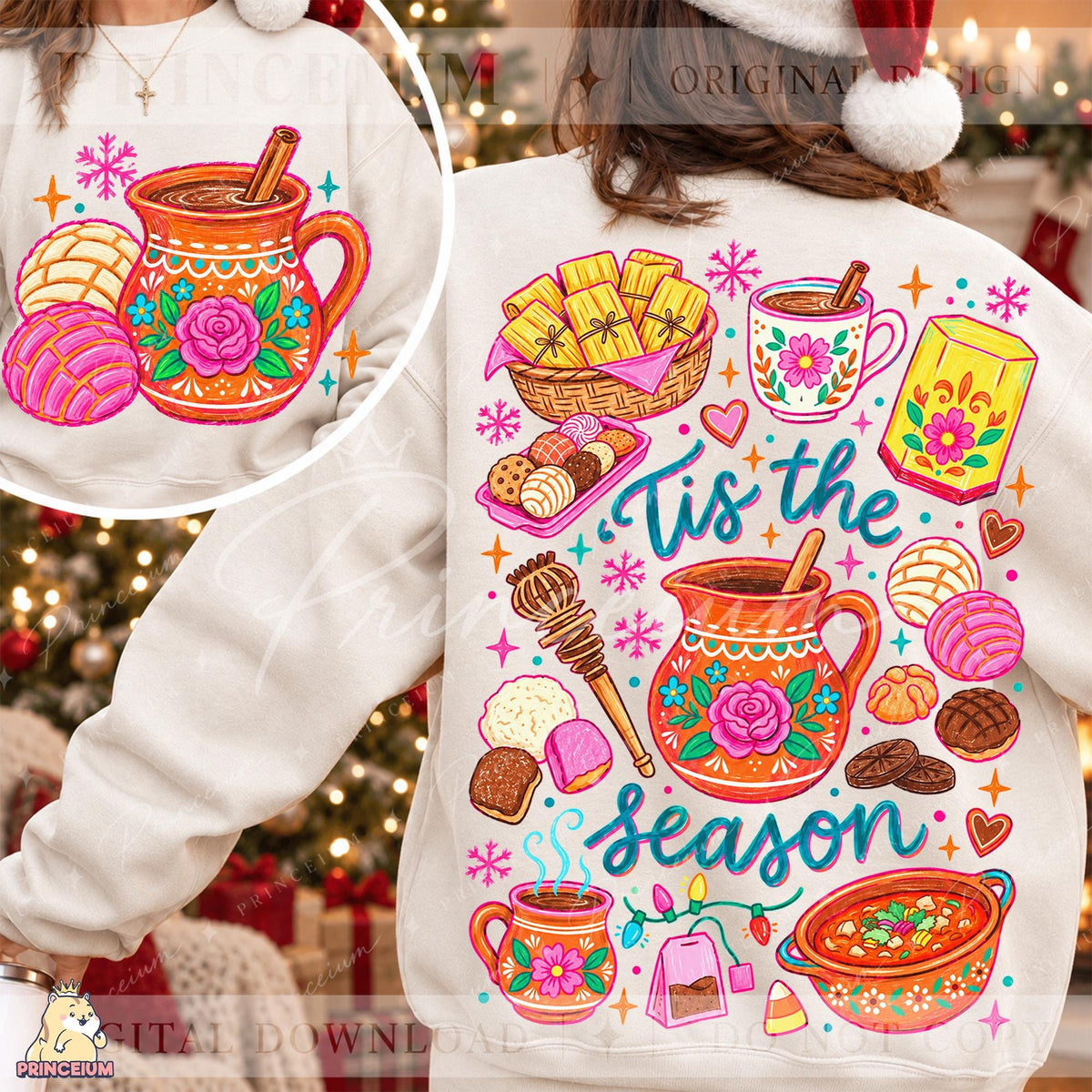 Christmas PNG Bundle Vintage Santa Nativity & Festive Holiday Designs