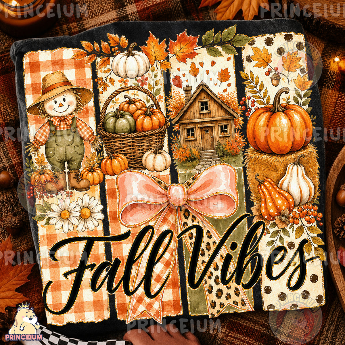 Fall Autumn PNG Bundle Pumpkins Bows & Western Seasonal Designs