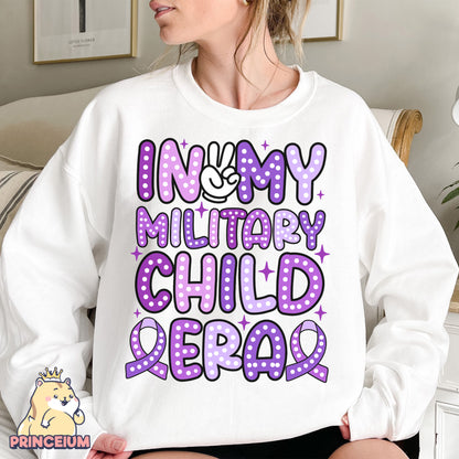 In My Military Child Era Png, Month of the Miliary Child Png, Military Kids, Military Child Awareness