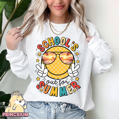 School Out for Summer, Happy Last Day of School PNG, Funny Teacher PNG, Teacher Sarcasm Shirt - Digital Download