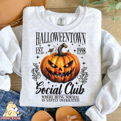 Halloween Est 1998 Png, Retro Halloween Png, Social Club, Spooky Season, Halloween Pumpkin, Fall Png, Sublimation Designs Digital Downloads