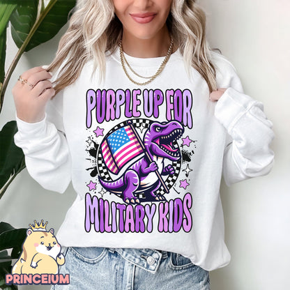 Purple Up for Military Kids Png, Month of the Miliary Child Png, Military Kids, Military Child Awareness