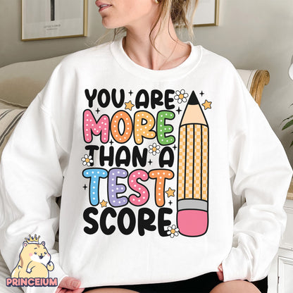You are more than Test Score Png, Rock The Test Png, Teacher Quotes, Groovy Test Day