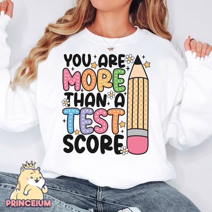 You are more than Test Score Png, Rock The Test Png, Teacher Quotes, Groovy Test Day