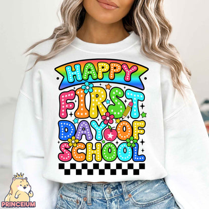 Happy First Day of School Png, ABCD Teacher Tour Png, End of Year Png, Back to School, Teacher Gift, Kindergarten Teacher, Elementary School Sublimation (Copy)
