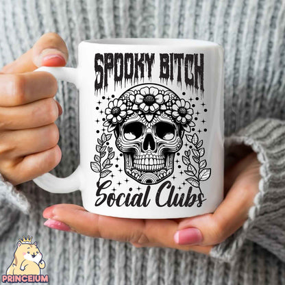Spooky Bitch Social Clubs Png, Retro Halloween Png, Spooky Season Png, Witch Png, Halloween Shirt Png, Sublimation Designs Digital Downloads