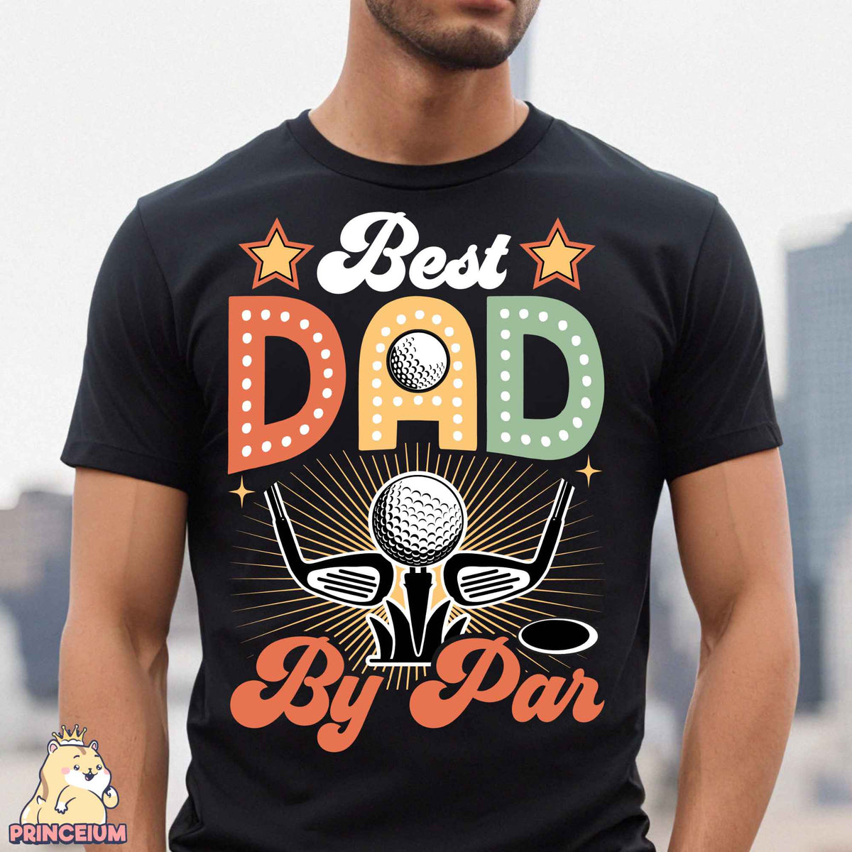 Best Dad By Par Png, Retro Fathers Day Png, Golf Png, Dad Father Golfer, Husband Png, Funny Dad Png, Birthday Gift, Golf Love Sublimation