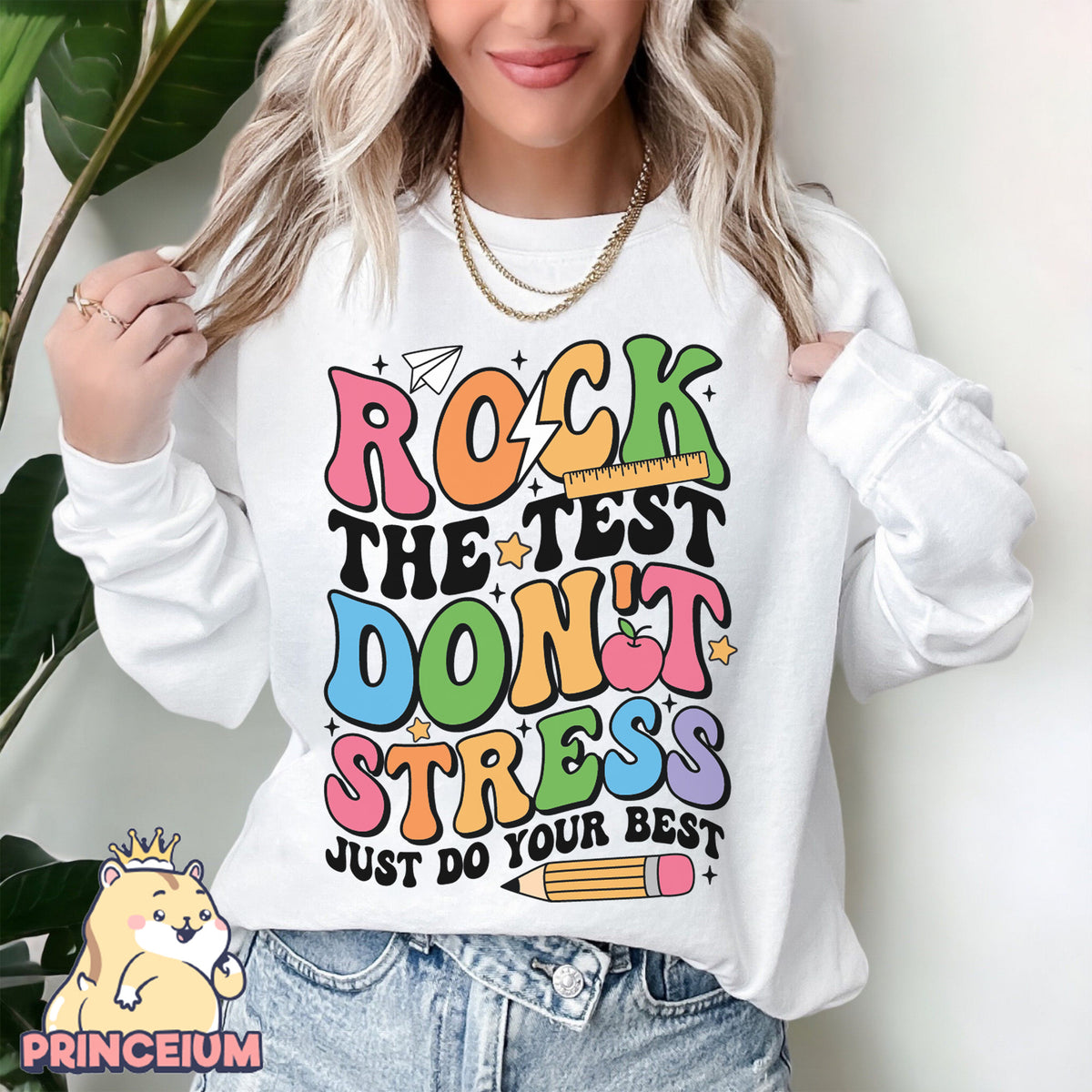 Rock the Test Don’t Stress Just Do Your Best Png, Rock The Test Png, Teacher Quotes, Groovy Test Day