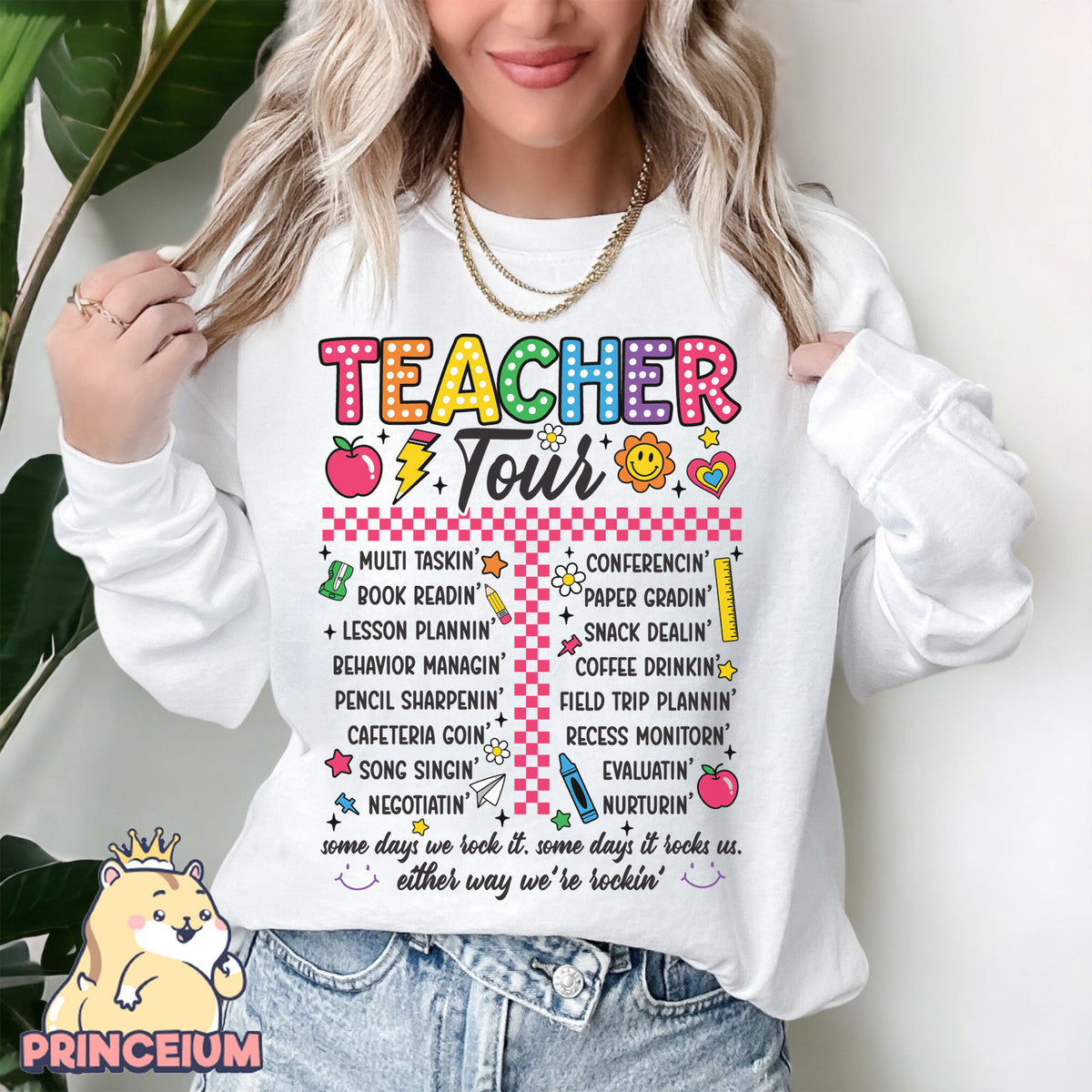Retro Teacher Png, ABCD Teacher Tour Png, End of Year Png, Back to School, Teacher Gift, Kindergarten Teacher, Elementary School Sublimation