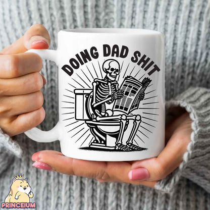 Doing Dad Shit Png, Trendy Father Day T-Shirt, Skeleton Toilet, Trendy Father’s Day T-Shirt Retro Png Design for men, Sublimation Designs