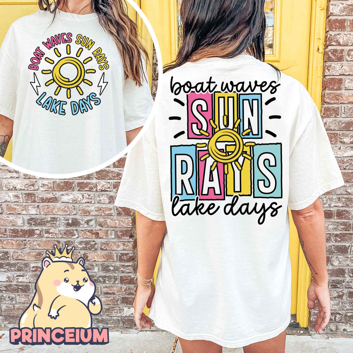Boat Waves Sun Rays Lake Days Png, Summer Png, Retro Summer Png, Hello Summer Png, Boat Waves Png, Trendy Beach Designs, Sublimation Designs