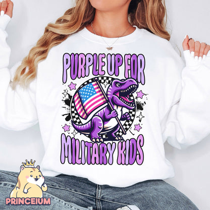 Purple Up for Military Kids Png, Month of the Miliary Child Png, Military Kids, Military Child Awareness