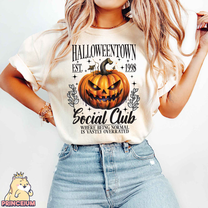 Halloween Est 1998 Png, Retro Halloween Png, Social Club, Spooky Season, Halloween Pumpkin, Fall Png, Sublimation Designs Digital Downloads