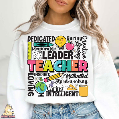 Retro Back to School Teacher Png,, Teach Love Inspire, Spanish Teacher, Back to School
